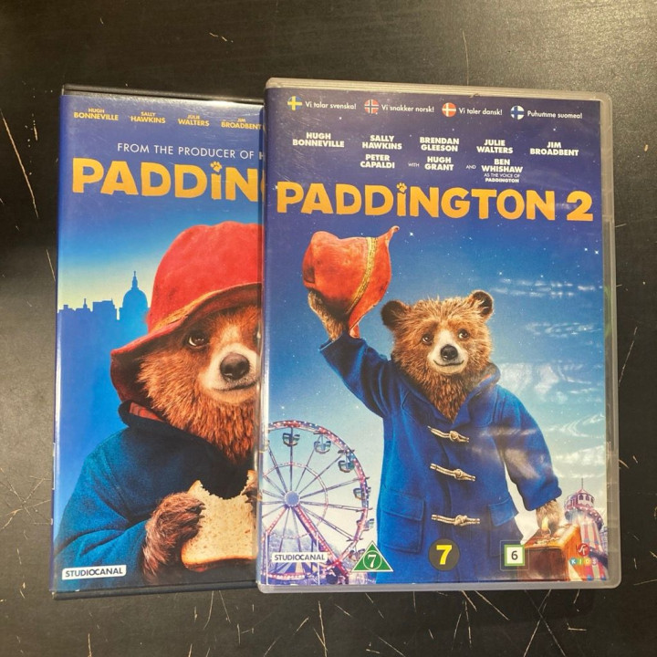 Paddington 1-2 2DVD (VG-VG+/M-) -lastenelokuva-